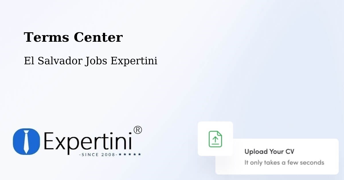 Terms of Service – Suchitoto - El Salvador Jobs Expertini